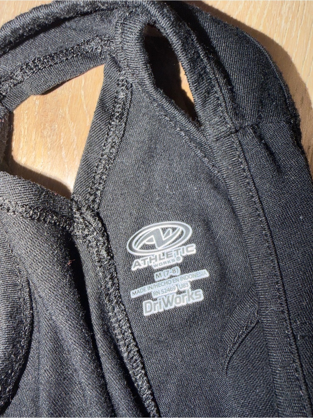 Girls Black Athletic Shorts and tank top - Picture 5 of 5